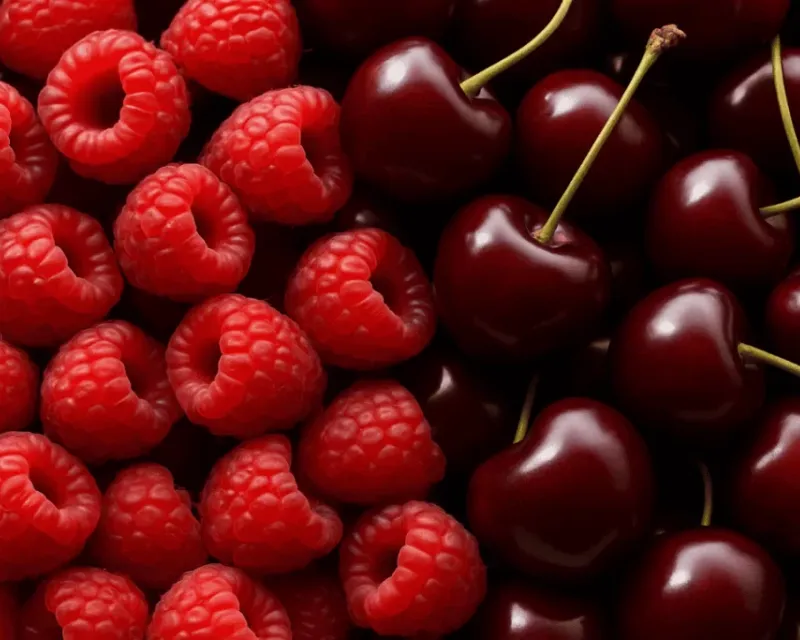 Cerezas y berries