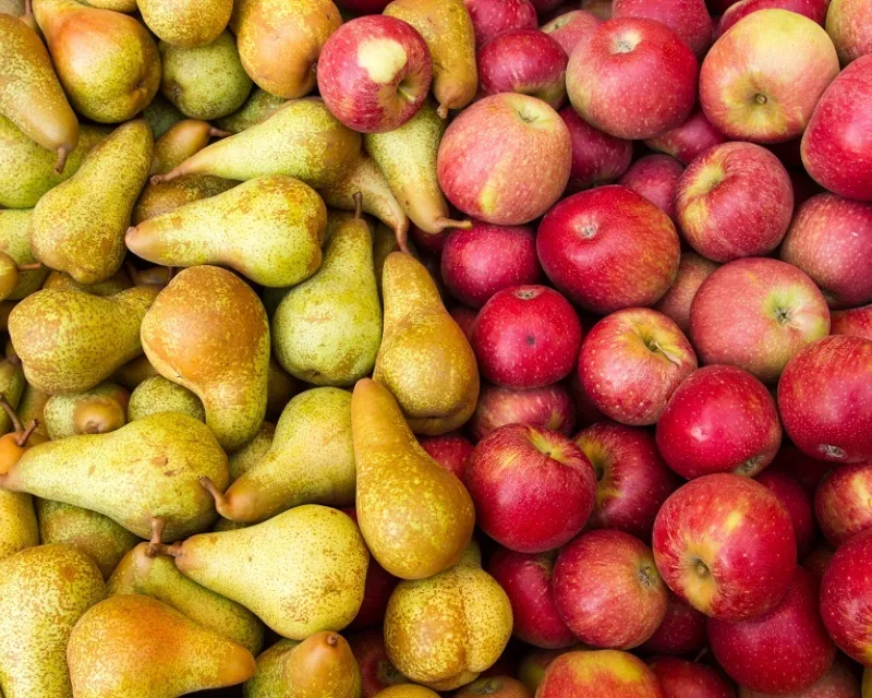 Manzanas y peras