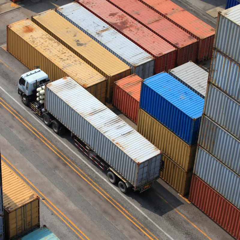 Transporte de containers
